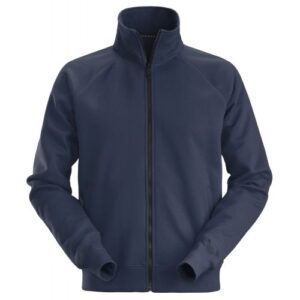 2886 Sudadera tipo chaqueta con cremallera completa azul marino