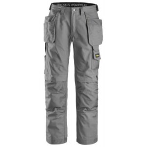 3214 Pantalones largos de trabajo Canvas+ bolsillos flotantes Gris