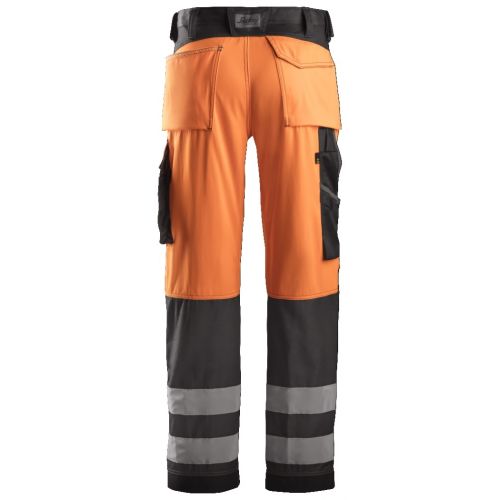 3333 Pantalón Alta Visibilidad Clase 2 naranja / gris antracita - Imagen 2