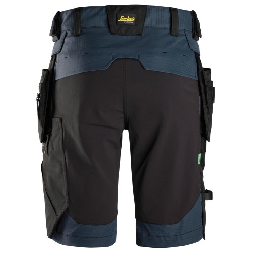 6172 Pantalones cortos de trabajo bolsillos flotantes desmontables FlexiWork color azul marino - Imagen 2