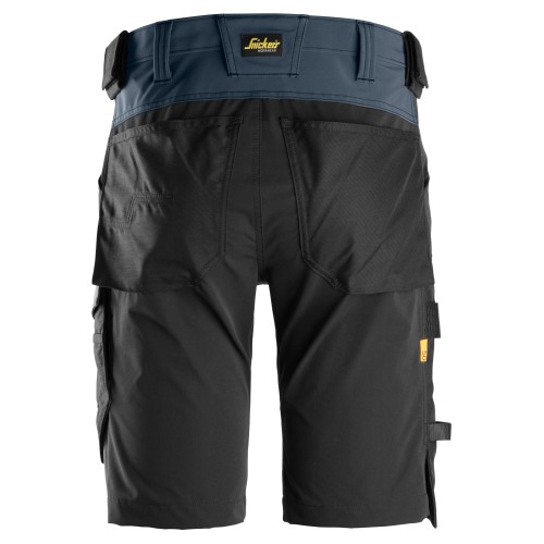 6173 Pantalones cortos de trabajo elásticos AllroundWork azul marino - Imagen 2