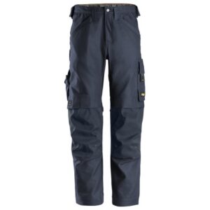 6324 Pantalones largos de trabajo elásticos AllroundWork Canvas+ color azul marino