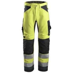6331 Pantalón AllroundWork Alta Visibilidad CL2 Amarillo / Gris acero