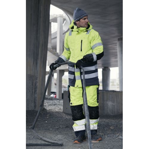 6639 Pantalones largos de trabajo aislantes 37.5® de alta visibiidad clase 2 AllroundWork amarillo/ gris acero - Imagen 7