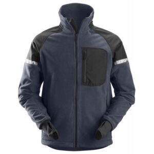 8005 Chaqueta polar cortavientos AllroundWork azul marino/ negro