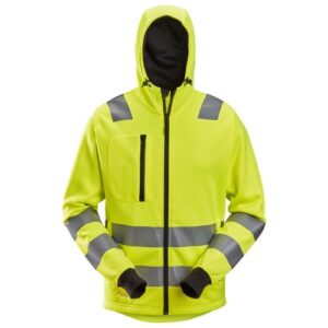 8039 Sudadera con capucha y cremallera completa de alta visibilidad clase 2/3 amarillo