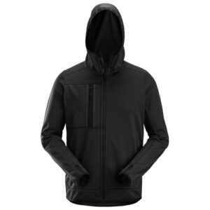 8058 Sudadera con capucha y cremallera completa AllroundWork negra