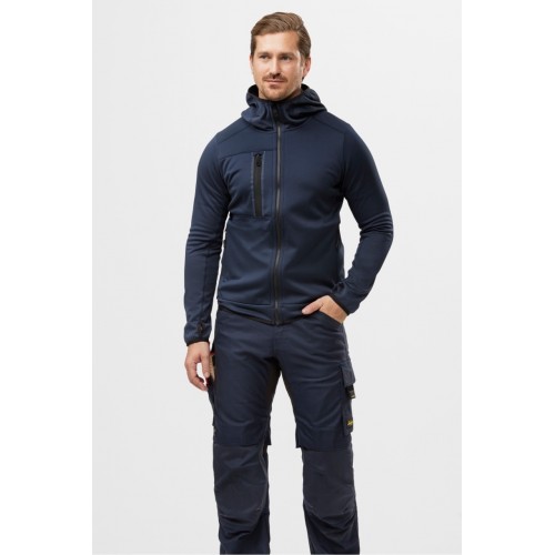 8058 Sudadera con capucha y cremallera completa AllroundWork verde kaki - Imagen 5