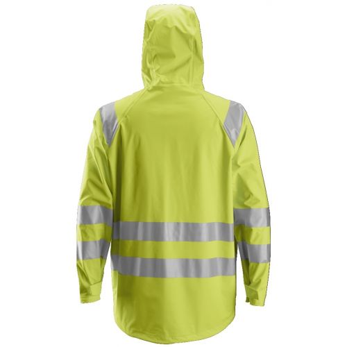 8233 Chaqueta impermeable PU de alta visibilidad clase 3 amarilla - Imagen 2