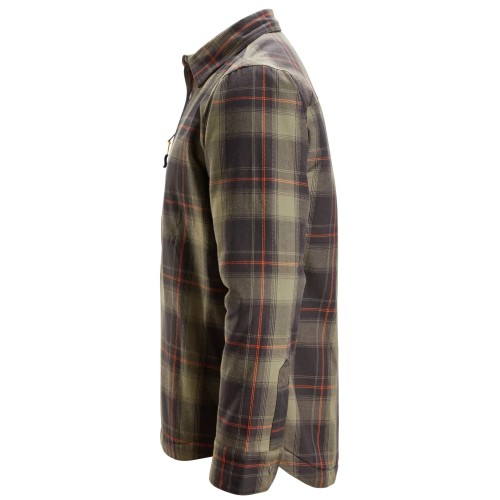 8522 Camisa aislante AllroundWork verde caqui-negro - Imagen 3