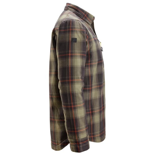 8522 Camisa aislante AllroundWork verde caqui-negro - Imagen 4