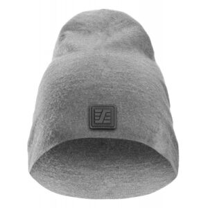 9009 Gorro de lana Merino gris jaspeado