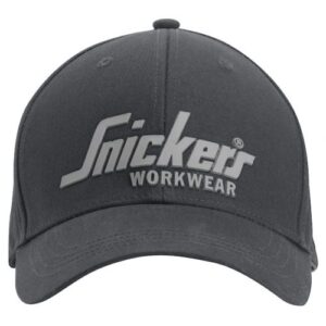 9041 Gorra con logo 3D Gris Acero