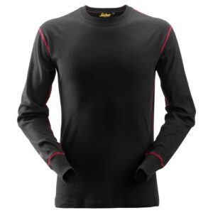 9461 Camiseta de manga larga con cuello redondo ProtecWork negro